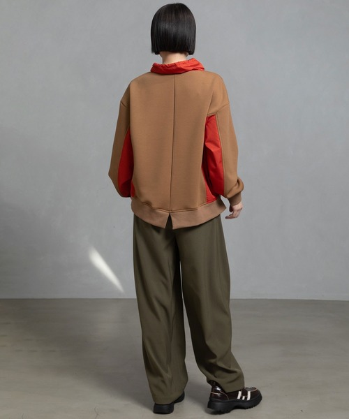 MARECHAL TERRE(マルシャルテル)の「ドッキングアシンメトリートップス(Tシャツ/カットソー・レディース・キャメル/カーキ/ブラック/ライトグレー・MEDIUM)」の7枚目の写真