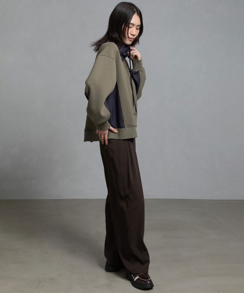 MARECHAL TERRE(マルシャルテル)の「ドッキングアシンメトリートップス(Tシャツ/カットソー・レディース・キャメル/カーキ/ブラック/ライトグレー・MEDIUM)」の13枚目の写真