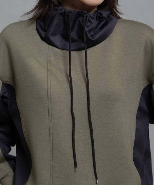 MARECHAL TERRE(マルシャルテル)の「ドッキングアシンメトリートップス(Tシャツ/カットソー・レディース・キャメル/カーキ/ブラック/ライトグレー・MEDIUM)」の15枚目の写真