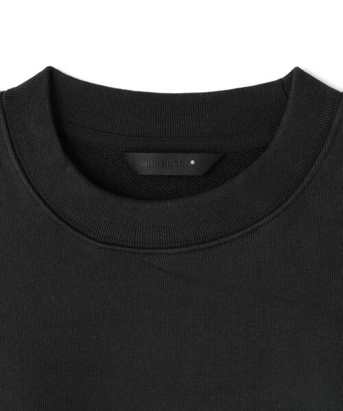 WHITELAND（ホワイトランド）の「WHITELAND/ホワイトランド/OVER SIZE CREW SWEAT（スウェット・レディース・ブラック/アイボリー・F）」の6枚目の写真