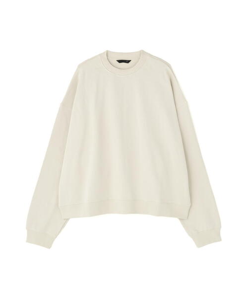 WHITELAND（ホワイトランド）の「WHITELAND/ホワイトランド/OVER SIZE CREW SWEAT（スウェット・レディース・ブラック/アイボリー・F）」の2枚目の写真