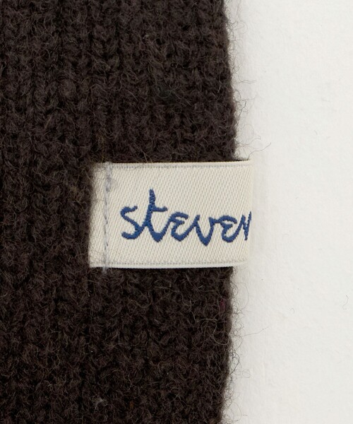 Steven Alan（スティーブンアラン）の「＜Steven Alan＞ ウール マフラー（マフラー・メンズ・ブラック/ダークブラウン・FREE）」の7枚目の写真