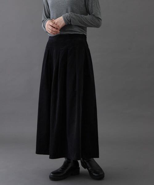 FORK&SPOON（フォークアンドスプーン）の「FORK&SPOON　コーデュロイスカート（スカート・レディース・ブラウン/アイボリー/チャコールグレー・1/2）」の3枚目の写真