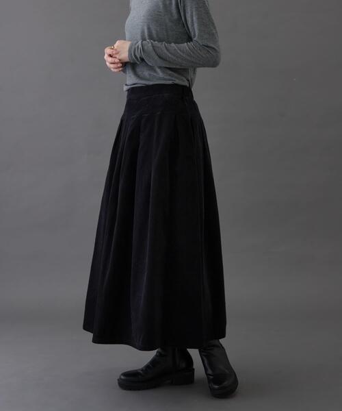 FORK&SPOON（フォークアンドスプーン）の「FORK&SPOON　コーデュロイスカート（スカート・レディース・ブラウン/アイボリー/チャコールグレー・1/2）」の10枚目の写真