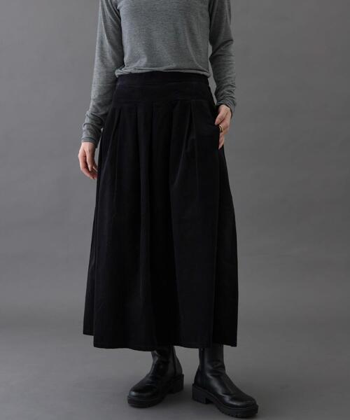 FORK&SPOON（フォークアンドスプーン）の「FORK&SPOON　コーデュロイスカート（スカート・レディース・ブラウン/アイボリー/チャコールグレー・1/2）」の12枚目の写真