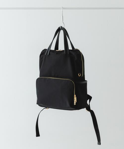 RODE SKO(ロデスコ)の「10ポケット撥水リュック(バックパック/リュック・レディース・ブラック/グレー系その他・ONE)」の2枚目の写真