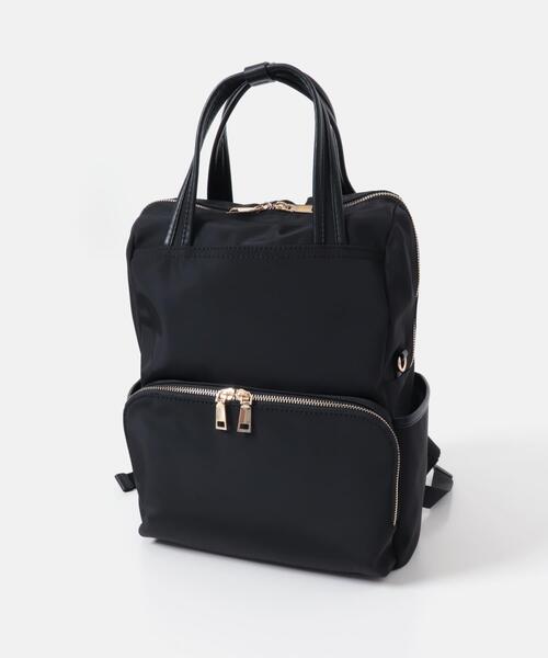 RODE SKO(ロデスコ)の「10ポケット撥水リュック(バックパック/リュック・レディース・ブラック/グレー系その他・ONE)」の9枚目の写真