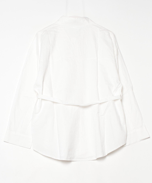 NUJOH（ヌゾ）の「Essential Oversized Shirt / エッセンシャルオーバーサイズシャツ（シャツ/ブラウス・レディース・ブルー/ブラック/ホワイト・FREE）」の6枚目の写真