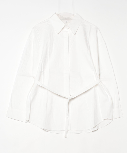 NUJOH（ヌゾ）の「Essential Oversized Shirt / エッセンシャルオーバーサイズシャツ（シャツ/ブラウス・レディース・ブルー/ブラック/ホワイト・FREE）」の7枚目の写真
