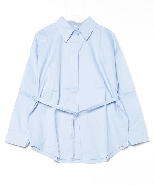 NUJOH（ヌゾ）の「Essential Oversized Shirt / エッセンシャルオーバーサイズシャツ（シャツ/ブラウス・レディース・ブルー/ブラック/ホワイト・FREE）」の5枚目の写真