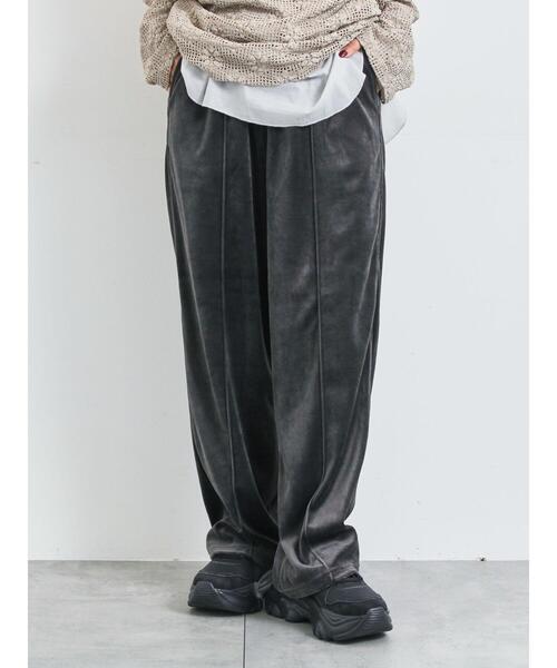 SM2（エスエムツー）の「ラビットベロアイージーパンツ（その他パンツ・レディース・ブラック/グレー/ブラウン/ダークオレンジ・F）」の3枚目の写真