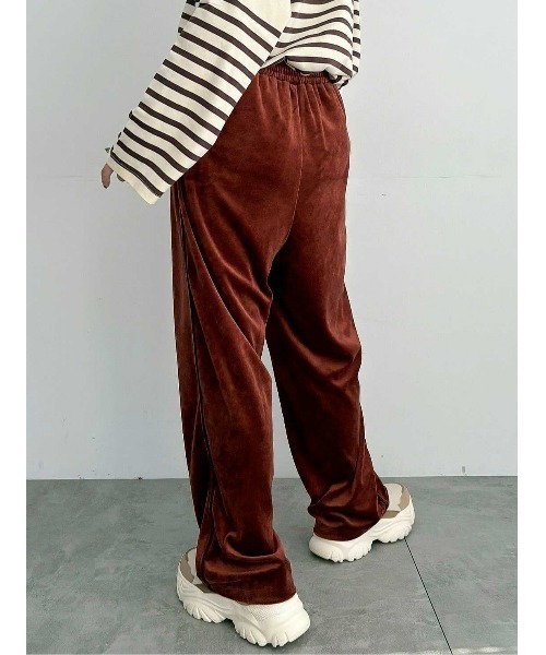 SM2（エスエムツー）の「ラビットベロアイージーパンツ（その他パンツ・レディース・ブラック/グレー/ブラウン/ダークオレンジ・F）」の7枚目の写真