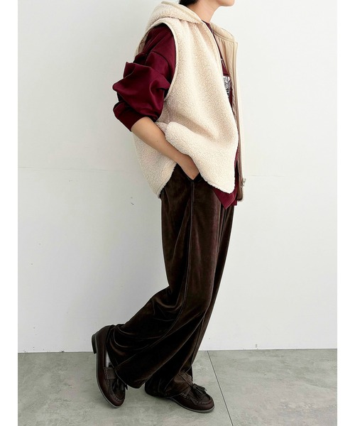 SM2（エスエムツー）の「ラビットベロアイージーパンツ（その他パンツ・レディース・ブラック/グレー/ブラウン/ダークオレンジ・F）」の15枚目の写真