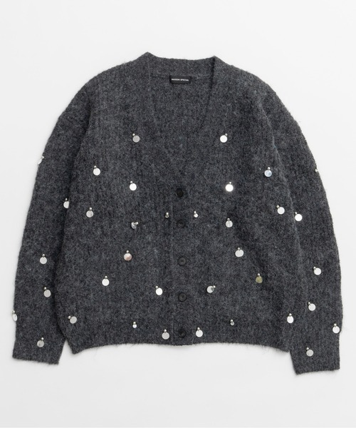 MAISON SPECIAL（メゾンスペシャル）の「Spangle Knit Cardigan / スパングルニットカーディガン（カーディガン/ボレロ・レディース・ブルー/グレー/ブラウン・FREE）」の6枚目の写真