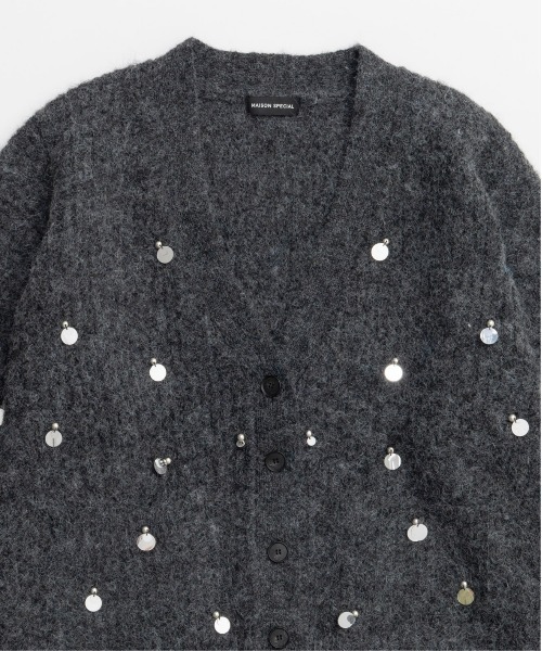MAISON SPECIAL（メゾンスペシャル）の「Spangle Knit Cardigan / スパングルニットカーディガン（カーディガン/ボレロ・レディース・ブルー/グレー/ブラウン・FREE）」の8枚目の写真