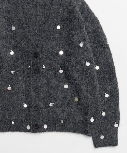 MAISON SPECIAL（メゾンスペシャル）の「Spangle Knit Cardigan / スパングルニットカーディガン（カーディガン/ボレロ・レディース・ブルー/グレー/ブラウン・FREE）」の9枚目の写真