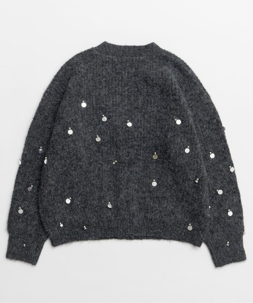 MAISON SPECIAL（メゾンスペシャル）の「Spangle Knit Cardigan / スパングルニットカーディガン（カーディガン/ボレロ・レディース・ブルー/グレー/ブラウン・FREE）」の7枚目の写真