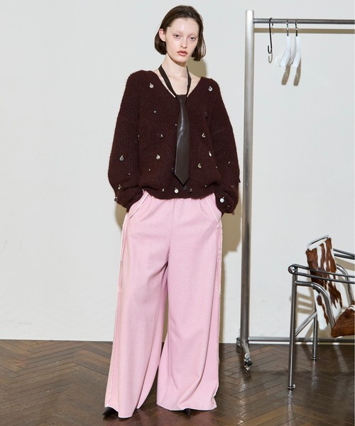 MAISON SPECIAL（メゾンスペシャル）の「Spangle Knit Cardigan / スパングルニットカーディガン（カーディガン/ボレロ・レディース・ブルー/グレー/ブラウン・FREE）」の11枚目の写真