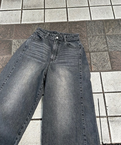 UNDERSTATEMENTs（アンダーステイトメント）の「【ユニセックス】ヴィンテージブラストワイドデニムパンツ（デニムパンツ・メンズ・ブルー/ブラック・SMALL/LARGE/MEDIUM）」の22枚目の写真