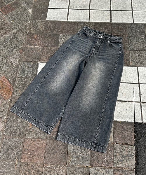 UNDERSTATEMENTs（アンダーステイトメント）の「【ユニセックス】ヴィンテージブラストワイドデニムパンツ（デニムパンツ・メンズ・ブルー/ブラック・SMALL/LARGE/MEDIUM）」の18枚目の写真