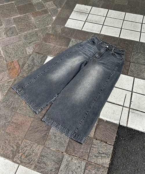 UNDERSTATEMENTs（アンダーステイトメント）の「【ユニセックス】ヴィンテージブラストワイドデニムパンツ（デニムパンツ・メンズ・ブルー/ブラック・SMALL/LARGE/MEDIUM）」の20枚目の写真