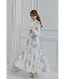 Isaline Floral Tiered Skirt