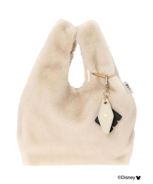 Te chichi（テチチ）の「【Disney】ミッキー/チャーム付きファーバッグ（ハンドバッグ・レディース・ブラウン/オフホワイト・F）」の8枚目の写真