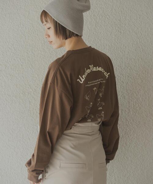URBAN RESEARCH（アーバンリサーチ）の「鳥貴族×UR　UnuboResearch LONG-SLEEVE T-SHIRTS A（Tシャツ/カットソー・メンズ・チャコールグレー/ブラック/モカ/オートミール/ホワイト・X-LARGE/LARGE/MEDIUM）」の22枚目の写真
