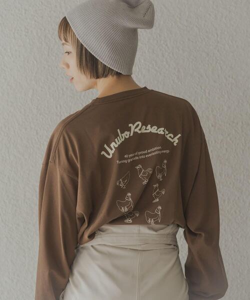 URBAN RESEARCH（アーバンリサーチ）の「鳥貴族×UR　UnuboResearch LONG-SLEEVE T-SHIRTS A（Tシャツ/カットソー・メンズ・チャコールグレー/ブラック/モカ/オートミール/ホワイト・X-LARGE/LARGE/MEDIUM）」の7枚目の写真
