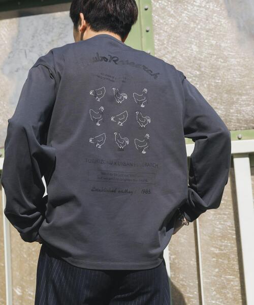 URBAN RESEARCH（アーバンリサーチ）の「鳥貴族×UR　UnuboResearch LONG-SLEEVE T-SHIRTS A（Tシャツ/カットソー・メンズ・チャコールグレー/ブラック/モカ/オートミール/ホワイト・X-LARGE/LARGE/MEDIUM）」の20枚目の写真