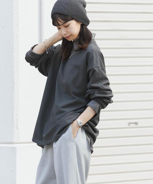 URBAN RESEARCH(アーバンリサーチ)の「鳥貴族×UR UnuboResearch LONG-SLEEVE T-SHIRTS A(Tシャツ/カットソー・メンズ・チャコールグレー/ブラック/モカ/オートミール/ホワイト・X-LARGE/LARGE/MEDIUM)」の7枚目の写真