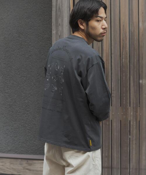 URBAN RESEARCH(アーバンリサーチ)の「鳥貴族×UR UnuboResearch LONG-SLEEVE T-SHIRTS A(Tシャツ/カットソー・メンズ・チャコールグレー/ブラック/モカ/オートミール/ホワイト・X-LARGE/LARGE/MEDIUM)」の9枚目の写真