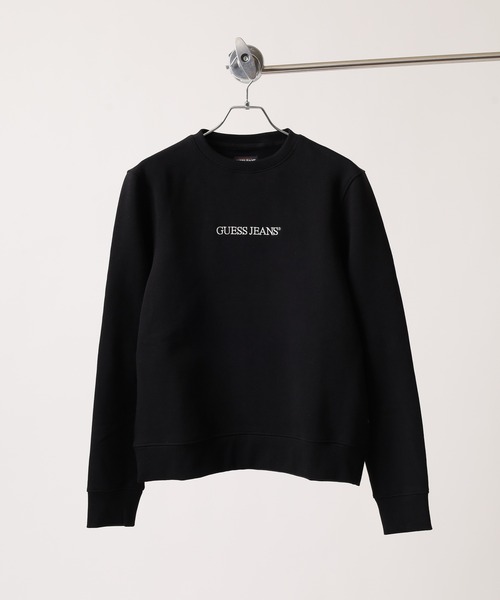 GUESS JEANS(ゲスジーンズ)の「GUESS JEANS GJ CN REG LOGO EMB SWEAT ゲス スウェット 長袖 ロゴ(スウェット・レディース・グレー/ブラック・M/S/XS)」の7枚目の写真