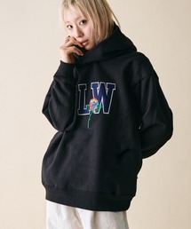 rehacer : FLW Logo on Wakayama HW Sweat PK  /  FLW ロゴ オン 和歌山 ファブリック ヘビーウェイト スウェットパーカー