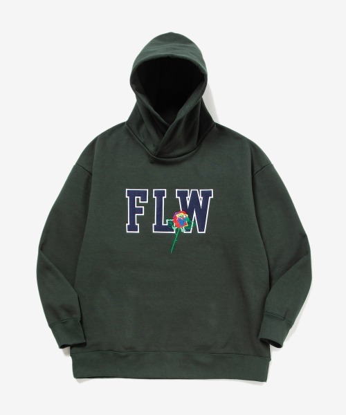 rehacer(レアセル)の「rehacer : FLW Logo on Wakayama HW Sweat PK / FLW ロゴ オン 和歌山 ファブリック ヘビーウェイト スウェットパーカー(パーカー・レディース・ブラウン/グリーン/ブラック・SMALL)」の14枚目の写真