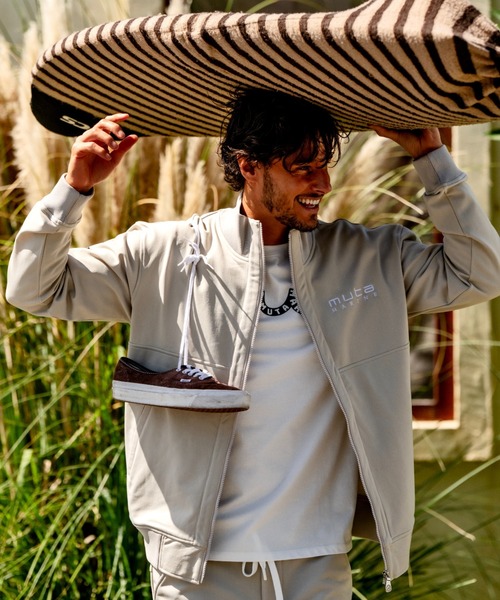 muta marine（ムータ・マリン）の「muta MARINE/ムータ マリン/別注ヒートパフォーマプラス ZIPブルゾン（ブルゾン・メンズ・ブラック/グレー・5/6/7/8）」の11枚目の写真