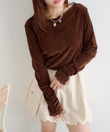 ダブルクローゼット w closet コットン100％こっくりカラー大人可愛いマキシ丈ステッチフレアスカート♪ w closet（Tシャツ・カットソー｜トップス）：レディース