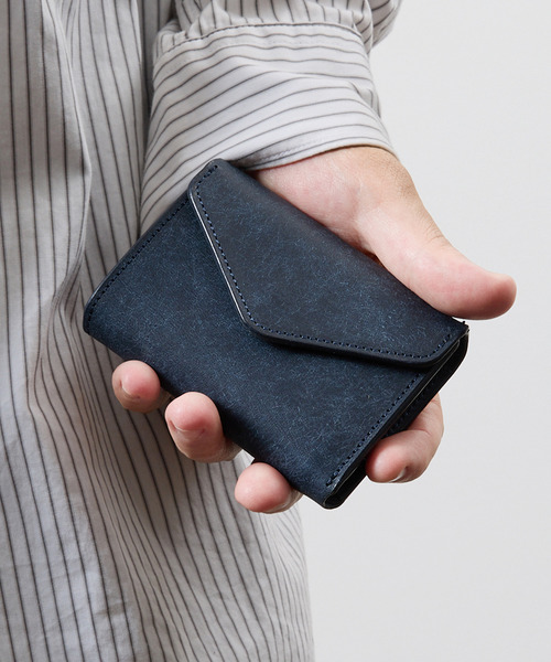 cramp（クランプ）の「Cramp クランプ / イタリアンプエブロレザーギャルソンコンパクトウォレット 日本製 革財布 / Cr-170PB（財布・メンズ・ブラック/オリーブ/キャメル/ネイビー・FREE）」の3枚目の写真