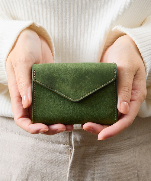 cramp（クランプ）の「Cramp クランプ / イタリアンプエブロレザーギャルソンコンパクトウォレット 日本製 革財布 / Cr-170PB（財布・メンズ・ブラック/オリーブ/キャメル/ネイビー・FREE）」の2枚目の写真