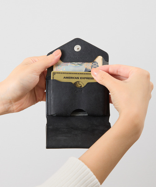 cramp（クランプ）の「Cramp クランプ / イタリアンプエブロレザーギャルソンコンパクトウォレット 日本製 革財布 / Cr-170PB（財布・メンズ・ブラック/オリーブ/キャメル/ネイビー・FREE）」の13枚目の写真