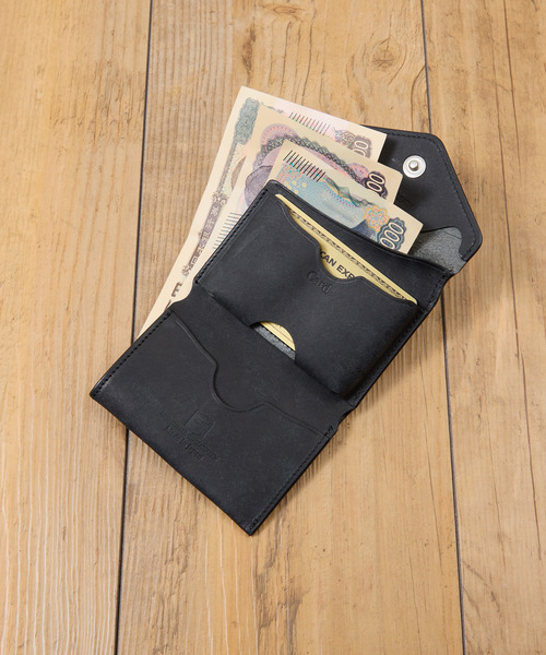 cramp（クランプ）の「Cramp クランプ / イタリアンプエブロレザーギャルソンコンパクトウォレット 日本製 革財布 / Cr-170PB（財布・メンズ・ブラック/オリーブ/キャメル/ネイビー・FREE）」の6枚目の写真