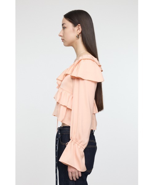 MOUSSY(マウジー)の「PETAL ブラウス(シャツ/ブラウス・レディース・ブラック/アイボリー/オレンジ系その他・FREE)」の17枚目の写真