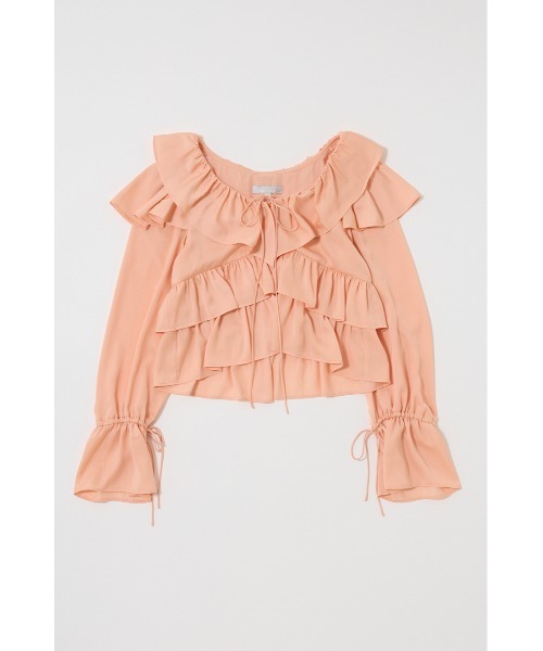 MOUSSY(マウジー)の「PETAL ブラウス(シャツ/ブラウス・レディース・ブラック/アイボリー/オレンジ系その他・FREE)」の5枚目の写真
