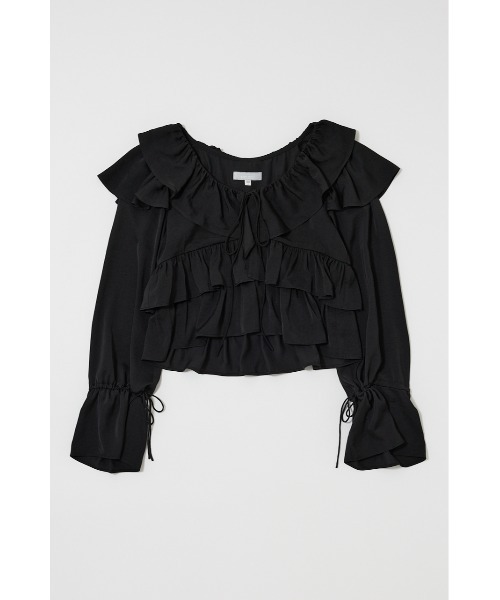 MOUSSY(マウジー)の「PETAL ブラウス(シャツ/ブラウス・レディース・ブラック/アイボリー/オレンジ系その他・FREE)」の6枚目の写真
