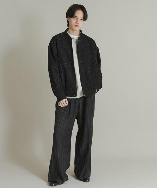 SENSE OF PLACE by URBAN RESEARCH（センスオブプレイスバイアーバンリサーチ）の「ウールタッチネップブルゾン（ブルゾン・メンズ・ブラック/ブラウン・MEDIUM/LARGE）」の7枚目の写真