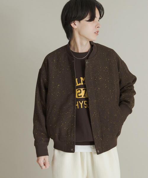 SENSE OF PLACE by URBAN RESEARCH（センスオブプレイスバイアーバンリサーチ）の「ウールタッチネップブルゾン（ブルゾン・メンズ・ブラック/ブラウン・MEDIUM/LARGE）」の18枚目の写真