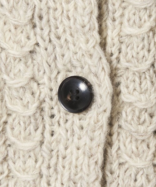 Steven Alan(スティーブンアラン)の「<Steven Alan>ケーブル ニット カーディガン(カーディガン/ボレロ・レディース・ナチュラル/ダークブラウン・FREE)」の8枚目の写真