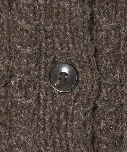 Steven Alan(スティーブンアラン)の「<Steven Alan>ケーブル ニット カーディガン(カーディガン/ボレロ・レディース・ナチュラル/ダークブラウン・FREE)」の12枚目の写真