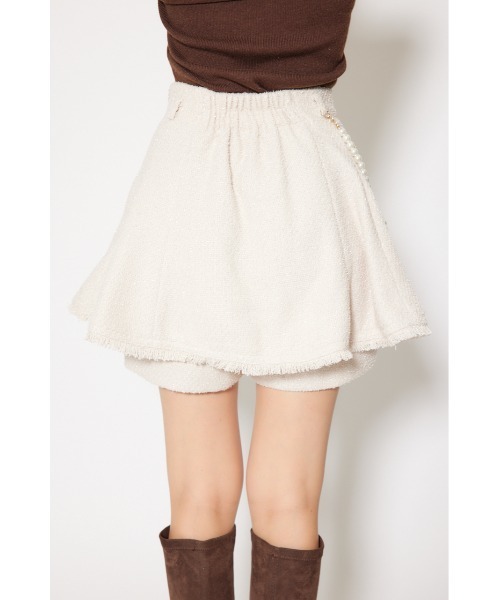 rienda(リエンダ)の「ツイードフレアスコートショートパンツ 秋服 冬服(スカート・レディース・ブラック系その他/ブラック/ベージュ・SMALL/X-SMALL/MEDIUM)」の21枚目の写真