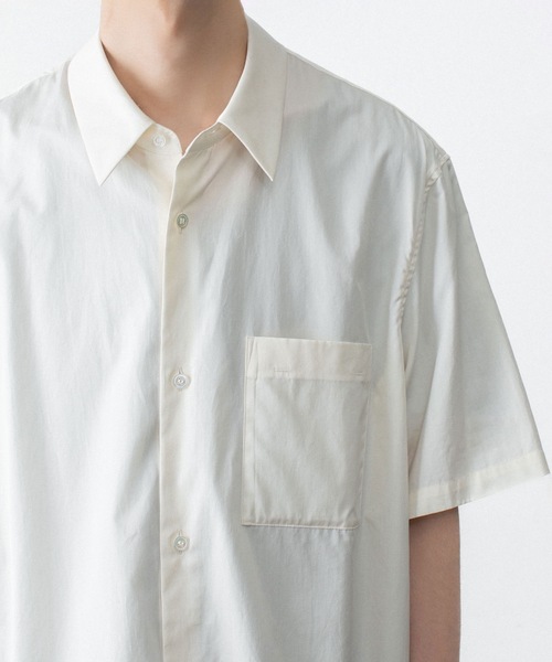 ATTACHMENT(アタッチメント)の「140/2 ギザブロード S/S SHIRT / 140/2 GIZA BROAD S/S SHIRT(シャツ/ブラウス・メンズ・ブラック/ホワイト/ライトオレンジ系・2/1/3/4)」の10枚目の写真